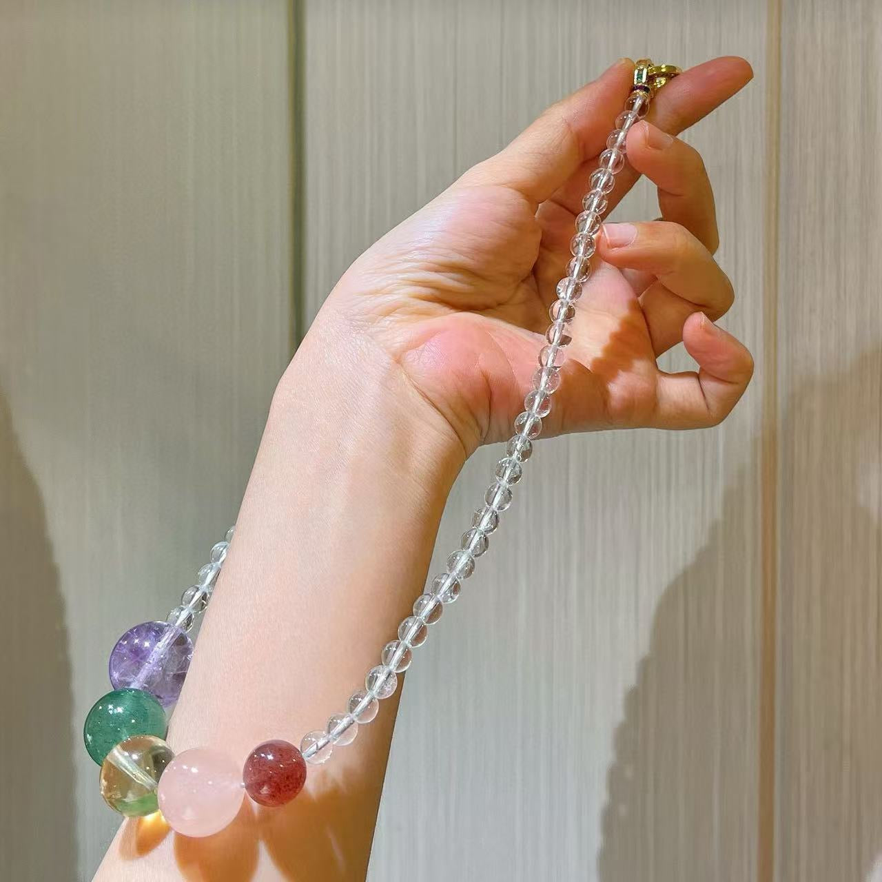 💫【Celestia】Crystal Harmony Necklace|Dopamine Energy Series