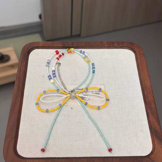 Colorful Ribbon Necklace - Clean Top