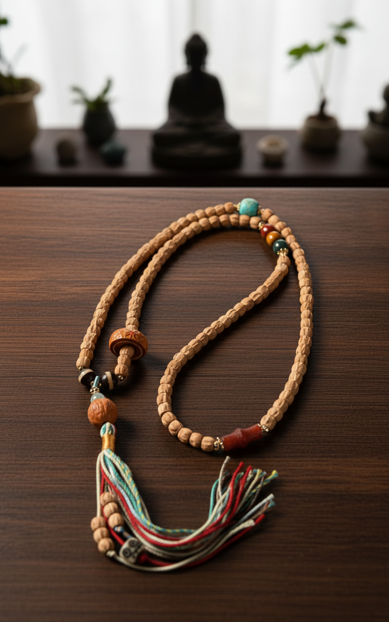 Passionfruit Seed Mala - Top View