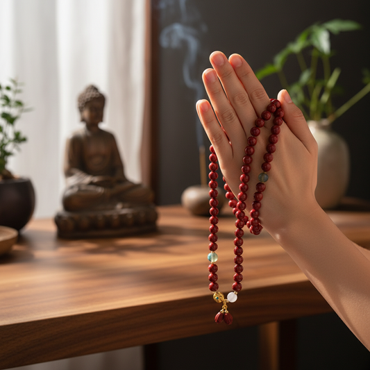 Red Tibetan Mala - Lifestyle Prayer