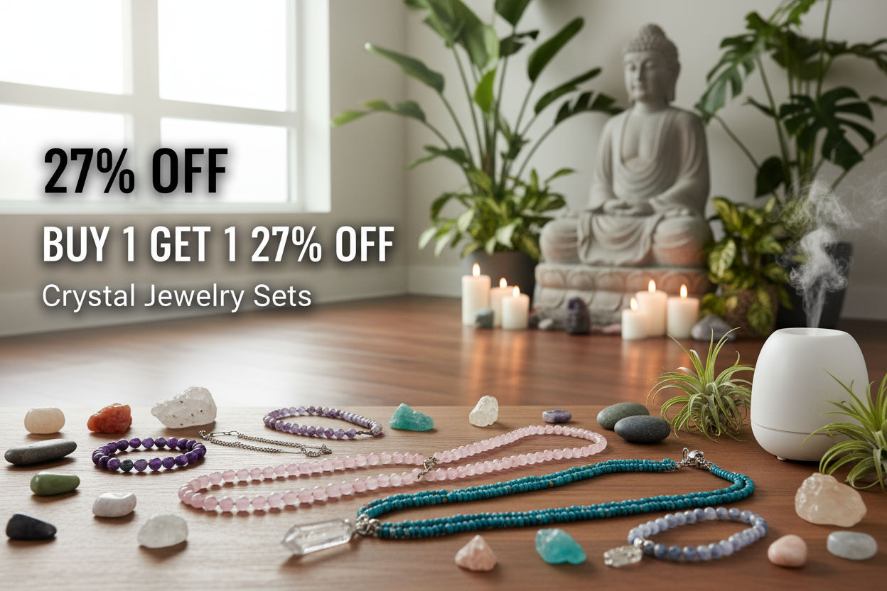 27% Off Crystal Jewelry - Yoga Studio Lifestyle Banner