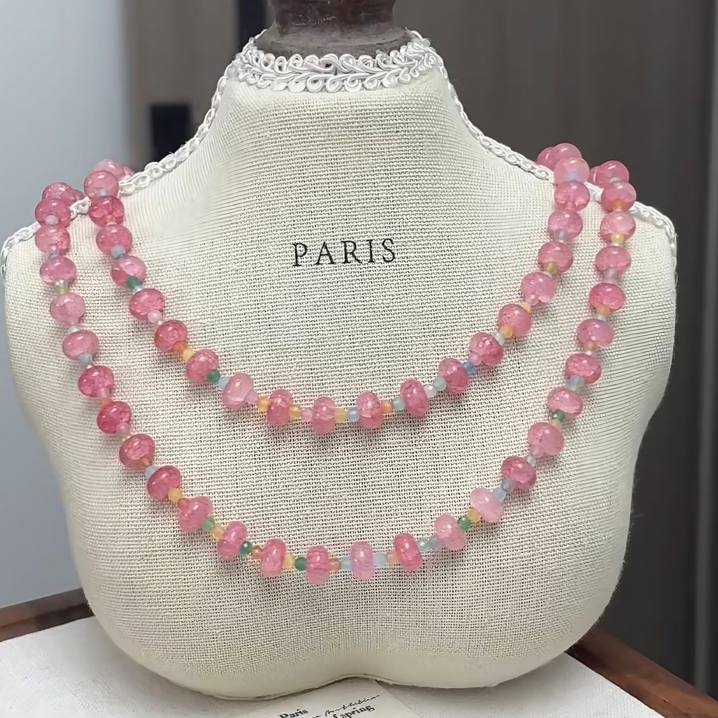 🍬【Candy】Strawberry Quartz Bracelet & Necklace | Gentle Love Series