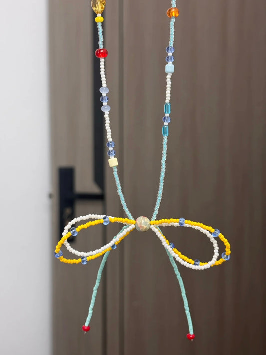 ❇️ 【Ribbon Charm】Seed Bead Necklaces｜Gentle Love Series
