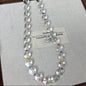 ❄️【Pure Water】White Crystal Bracelet & Necklace｜Gentle Love Series