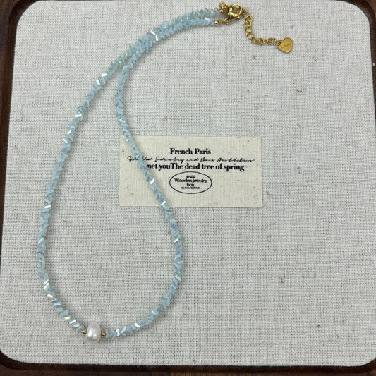 💎【Frost】Crystal & Freshwater Pearl Bracelet & Necklace｜Gentle Love Series