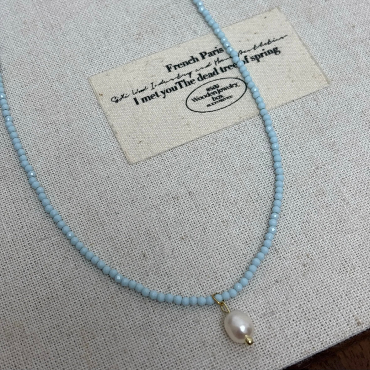 💙【Seafoam】Shell Beads / Crystal & Freshwater Pearl Necklaces｜Gentle Love Series