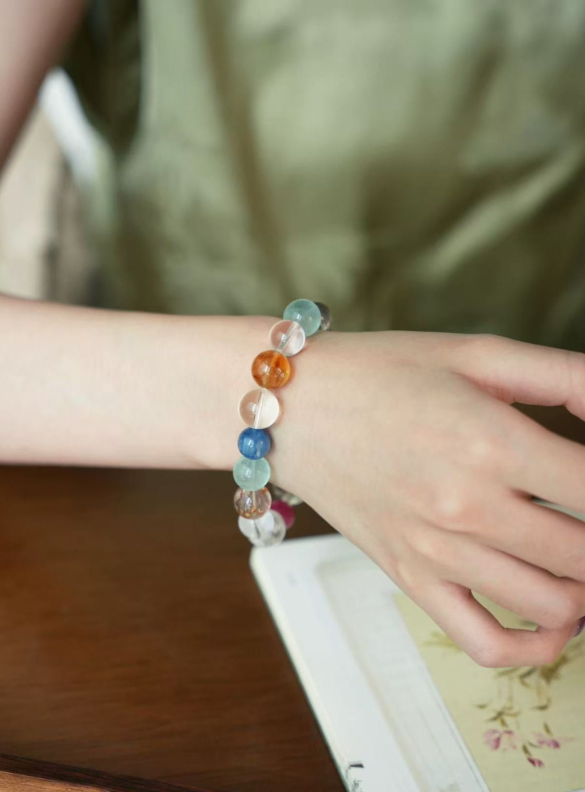 🪵【tranquility】Crystal &amp; Gemstone Bracelet｜Dopamine Energy Series