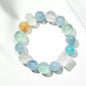 💧【Azure】Natural Aquamarine &amp; Crystal Bracelet｜Dopamine Energy Series