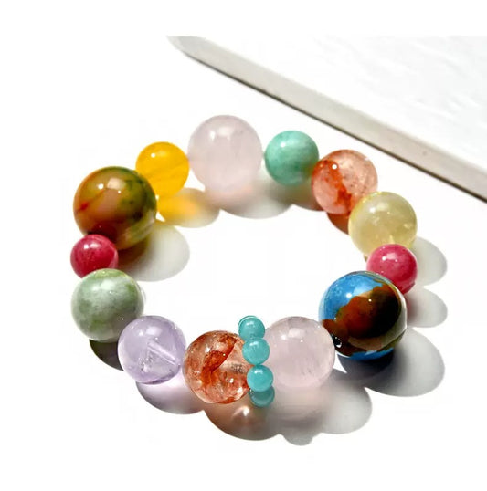 🪐【Cosmo】Planetary Gemstone Bracelet｜Dopamine Energy Series