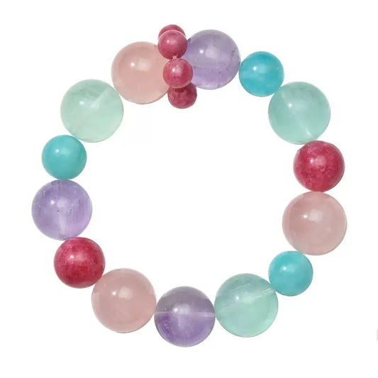 💗【Rosy Aura】Pastel Gemstone Bracelet｜Dopamine Energy Series