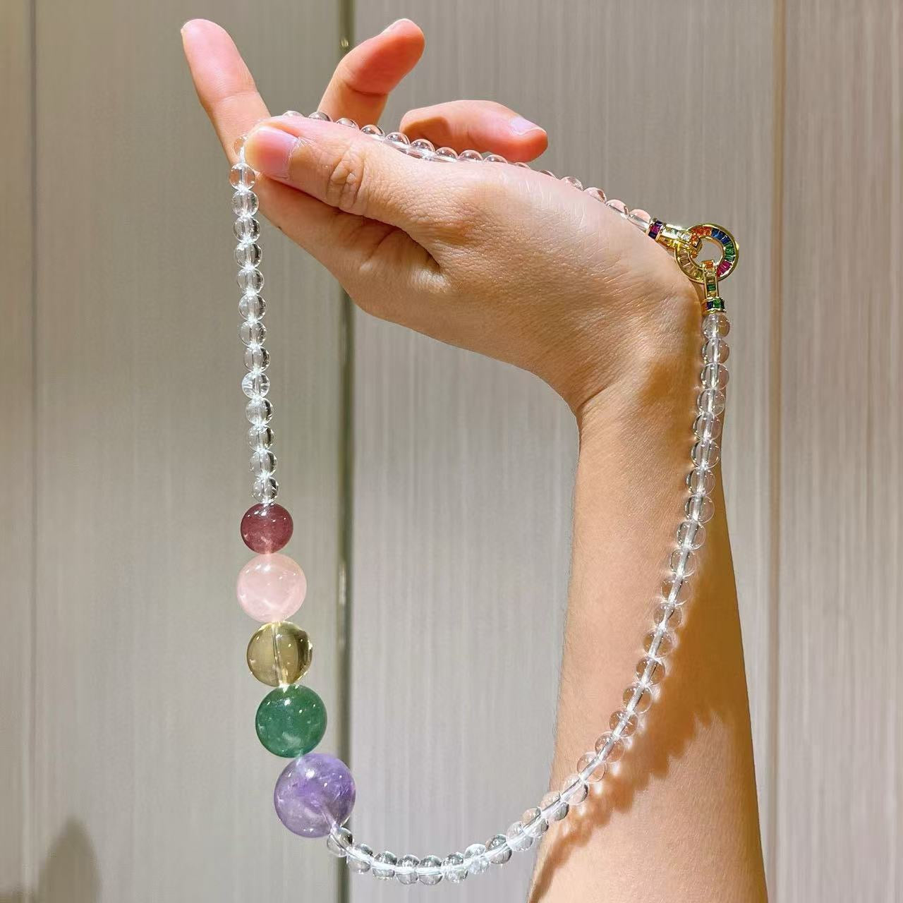 💫【Celestia】Crystal Harmony Necklace｜Dopamine Energy Series