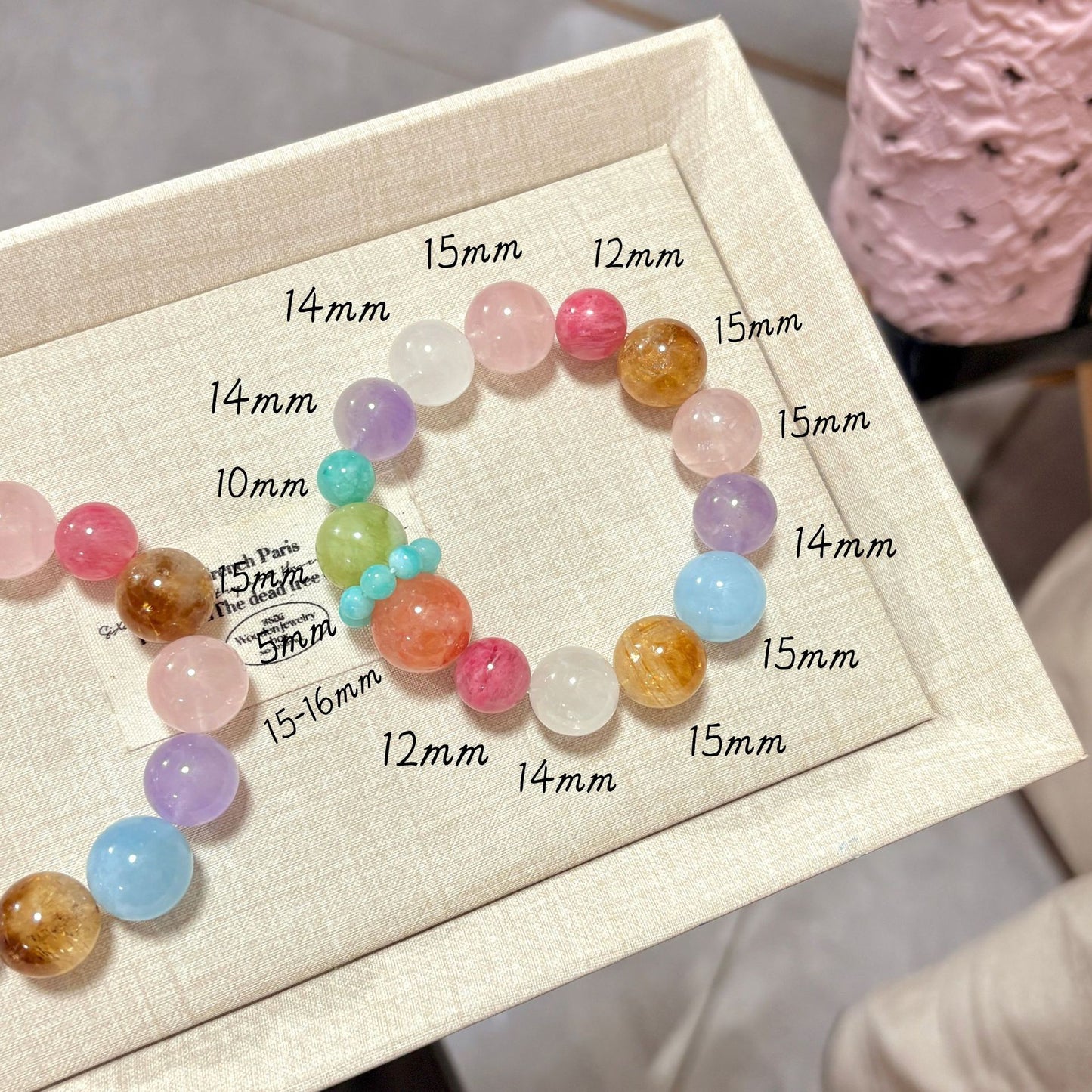 🍀【Lucky Bloom】All-Round Fortune Gemstone Bracelet｜Dopamine Energy Series