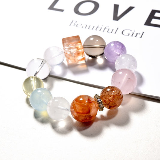 🌈【Aurora】Natural Gemstone Bracelet｜Dopamine Energy Series