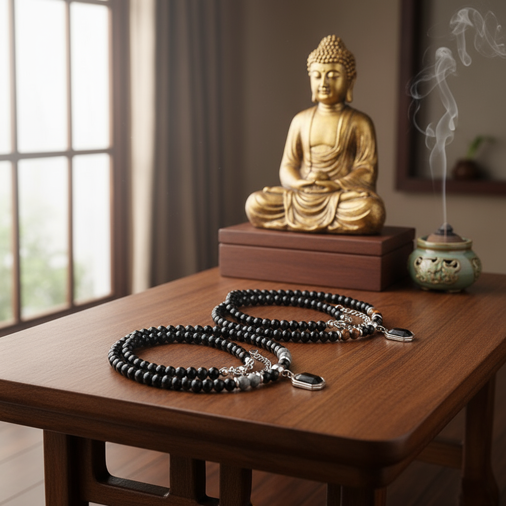 Both Black Onyx Necklaces - 1