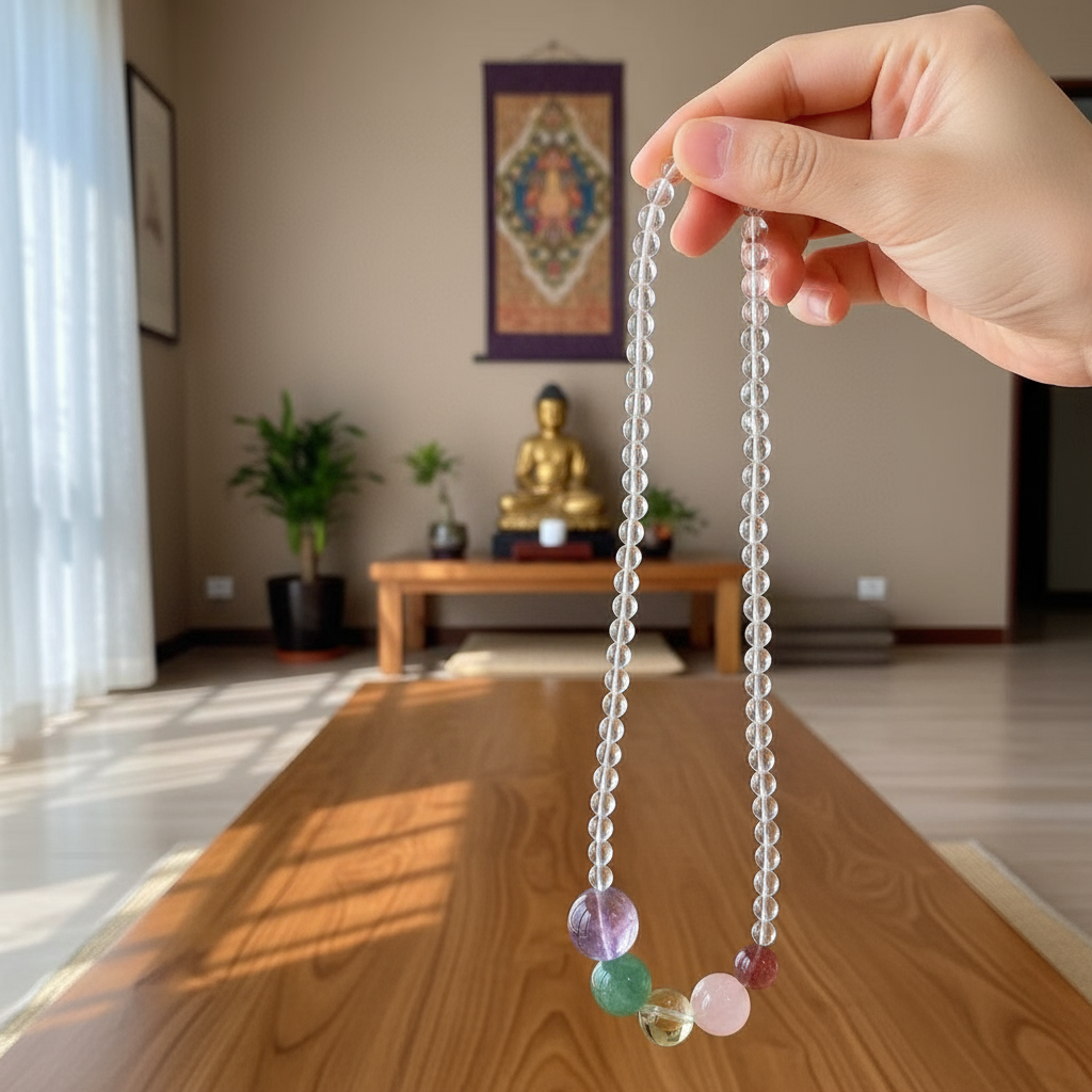 Crystal Necklace - Hand 1