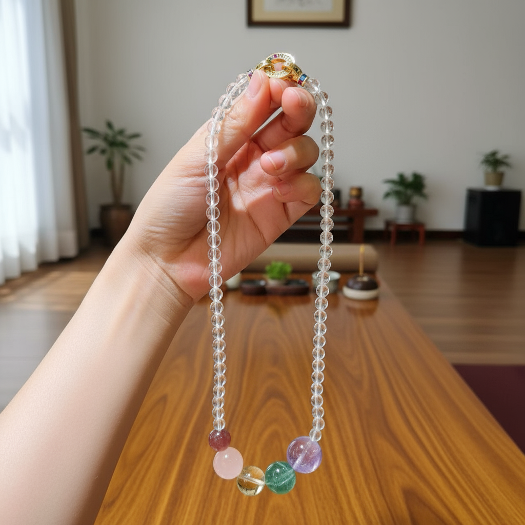 Crystal Necklace - Top Angle