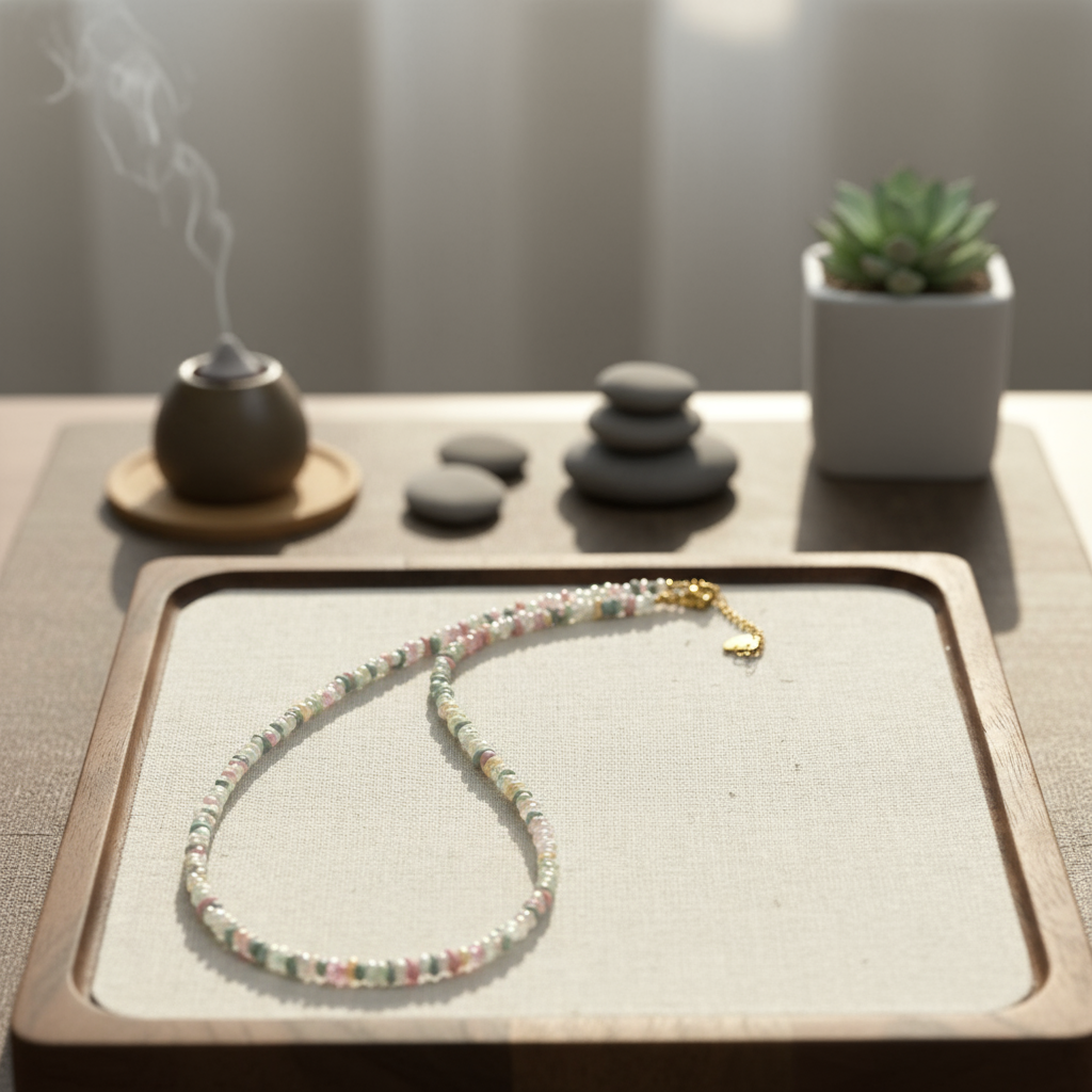 Glass Peanut Bead Necklace - Studio Style