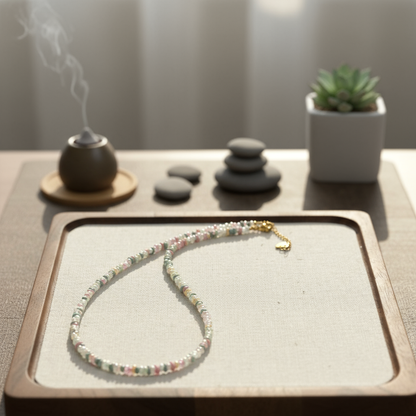 Glass Peanut Bead Necklace - Studio Style