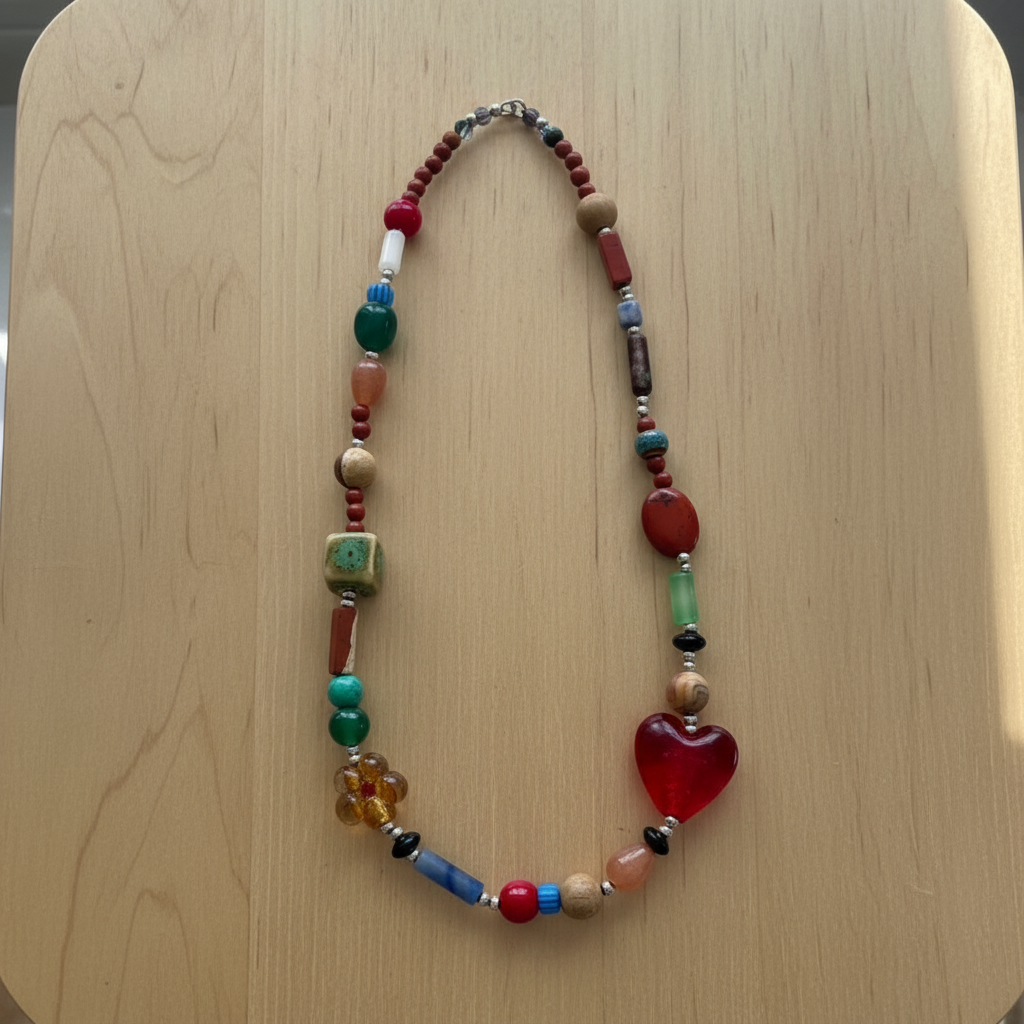 Heart Necklace - Top View