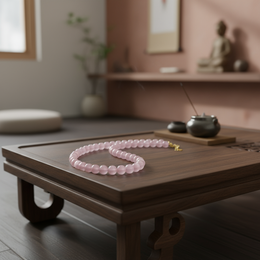 Pink Cat's Eye Necklace - Studio