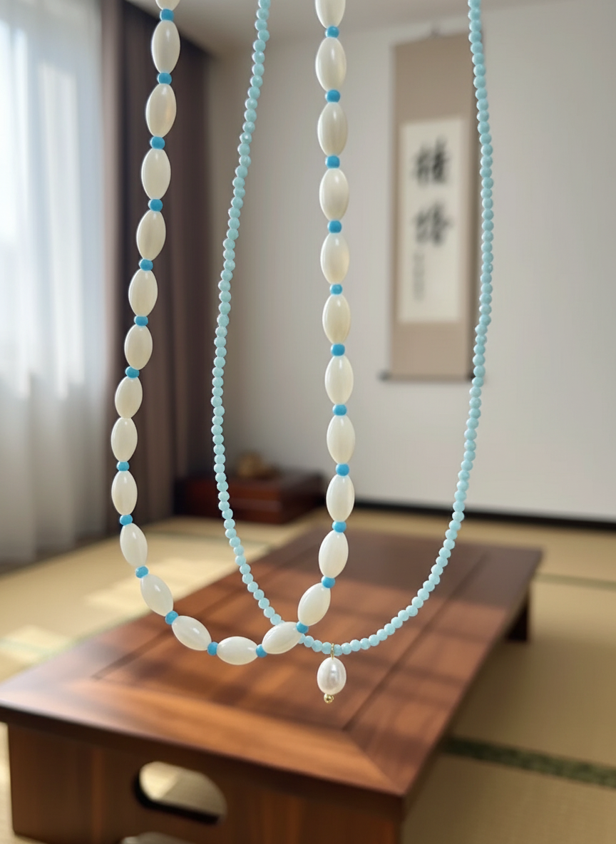 Seafoam Necklace Set - Studio