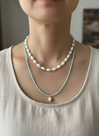 Seafoam Necklaces - Lifestyle Corrected