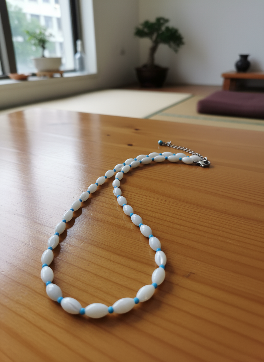 Seafoam Shell Necklace - Studio