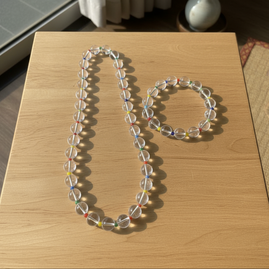 White Crystal Set - Top View